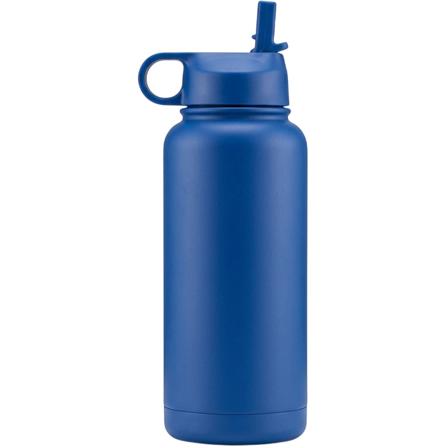 Wyvex Wide-Mouth Vacuum-Insulated Sports Water Bottle 32 oz Cobalt Loop Straw Lid